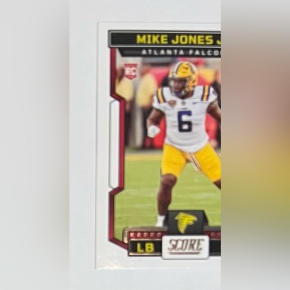 Trading card football 2023 Panini- Score # 395 Mike Jones JR. Rookie - Picture 4 of 8